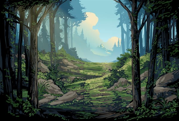 Forest drawing