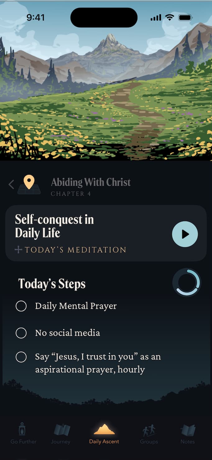 App Daily Ascent Screen